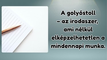 A golyóstoll – az irodaszer, ami nélkül elképzelhetetlen a mindennapi munka.